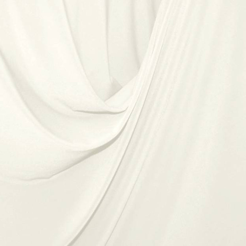 1 Yard White ITY Jersey Apparel Fabric 58/60" Width