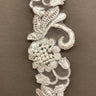 Beaded Corded Lace Trimming 2" Polyester Organza