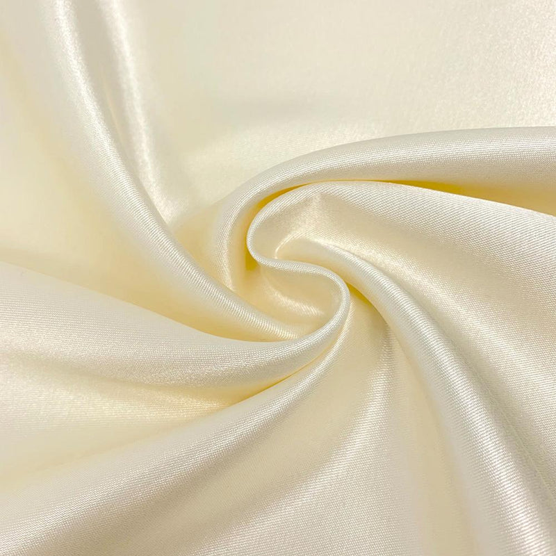 1 Yard Ivory Matte Satin Duchess Satin Fabric 58/60″ Wide 100% Polyester