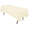 Polyester Rectangular Tablecloth Polyester Fabric - Wrinkle-Resistant, Stain-Proof, Washable, 60" X 144"