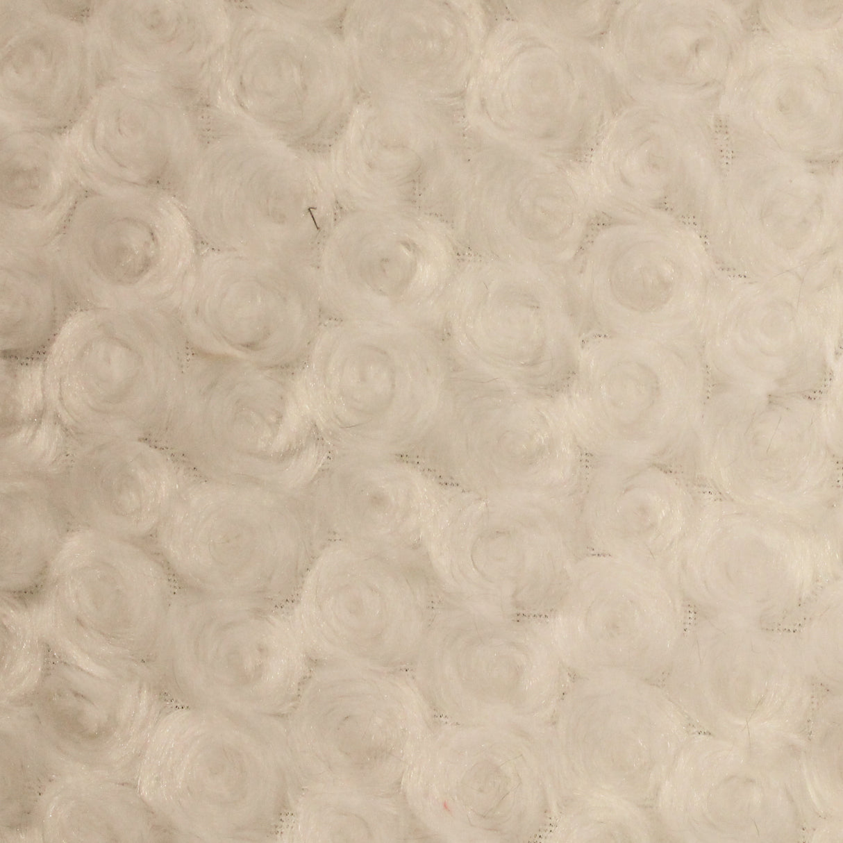1 Yard Ivory Minky Rosebud Fabric 58/60" Width Rose Swirl Embossed