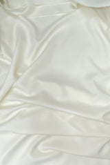 Gabardine Polyester Fabric - Ivory, Heavy Weight, 59/60" Width (1 Yard)