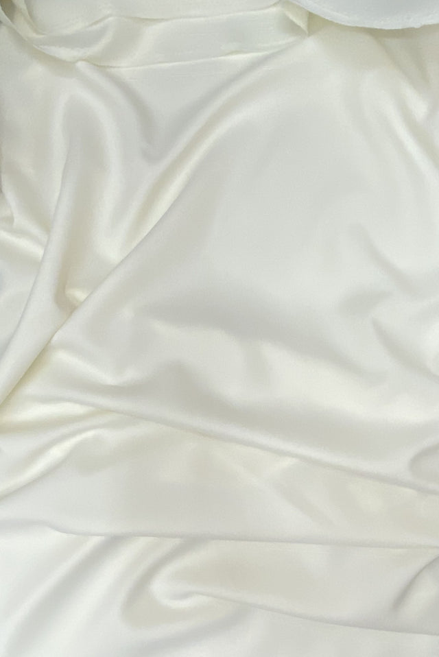 Gabardine Polyester Fabric - Ivory, Heavy Weight, 59/60" Width (1 Yard)