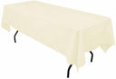 Mantel rectangular de poliéster 60x144 pulgadas – mantel duradero y reutilizable para bodas, fiestas, banquetes y eventos  