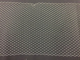 Birdcage Bridal Veil Netting Nylon Fabric - Ivory French Net Trim, 9" Width (1 Yard)