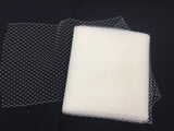 Birdcage Bridal Veil Netting Nylon Fabric - Ivory French Net Trim, 9" Width (1 Yard)