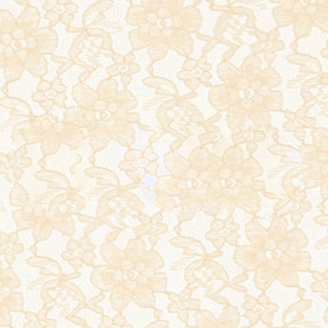 Raschel Lace Polyester Fabric - French Floral Lace, Aqua, 60" Width