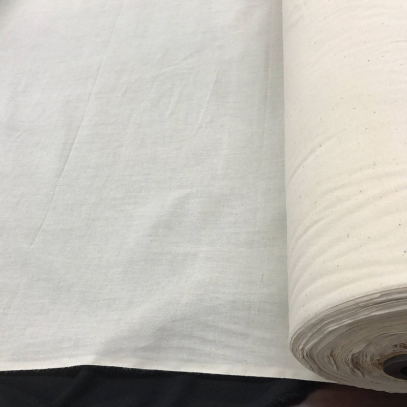 Ivory Muslin 100 Percent Cotton Fabric - Natural Unbleached, 45-48" Width (1 Yard)