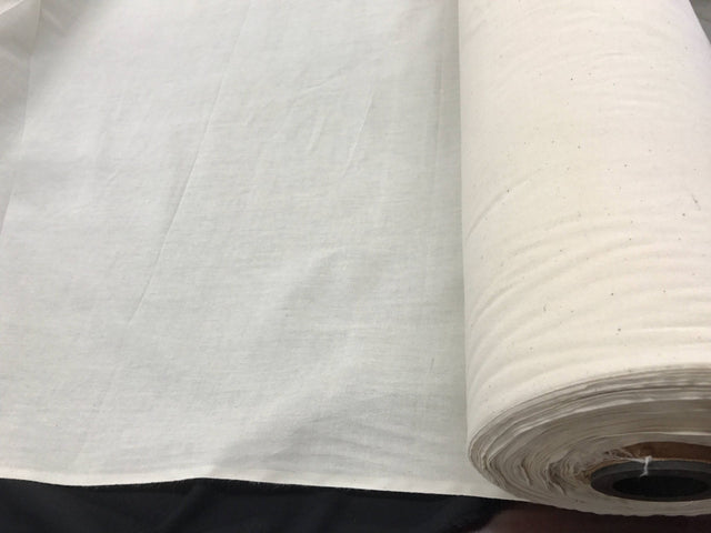Ivory Muslin 100 Percent Cotton Fabric - Natural Unbleached, 45-48" Width (1 Yard)