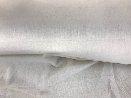 Ivory Muslin 100 Percent Cotton Fabric - Natural Unbleached, 45-48" Width (1 Yard)