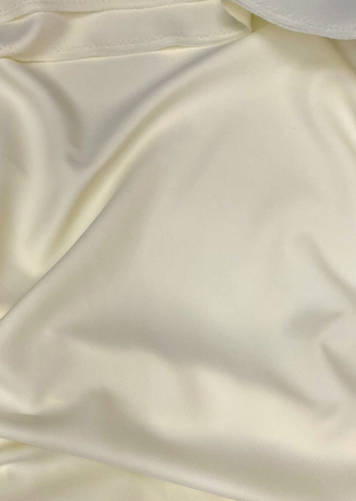 Gabardine Polyester Fabric - Ivory, Heavy Weight, 59/60" Width (1 Yard)
