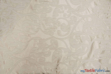 Victorian Damask Jacquard Fabric - Vineyard Damask Pattern, 58/60" Width (1 Yard)