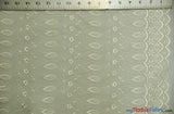 Polyester Cotton Eyelet Embroidery Fabric - Double Sided Border, 45" Wide, Multiple Colors (1 Yard)