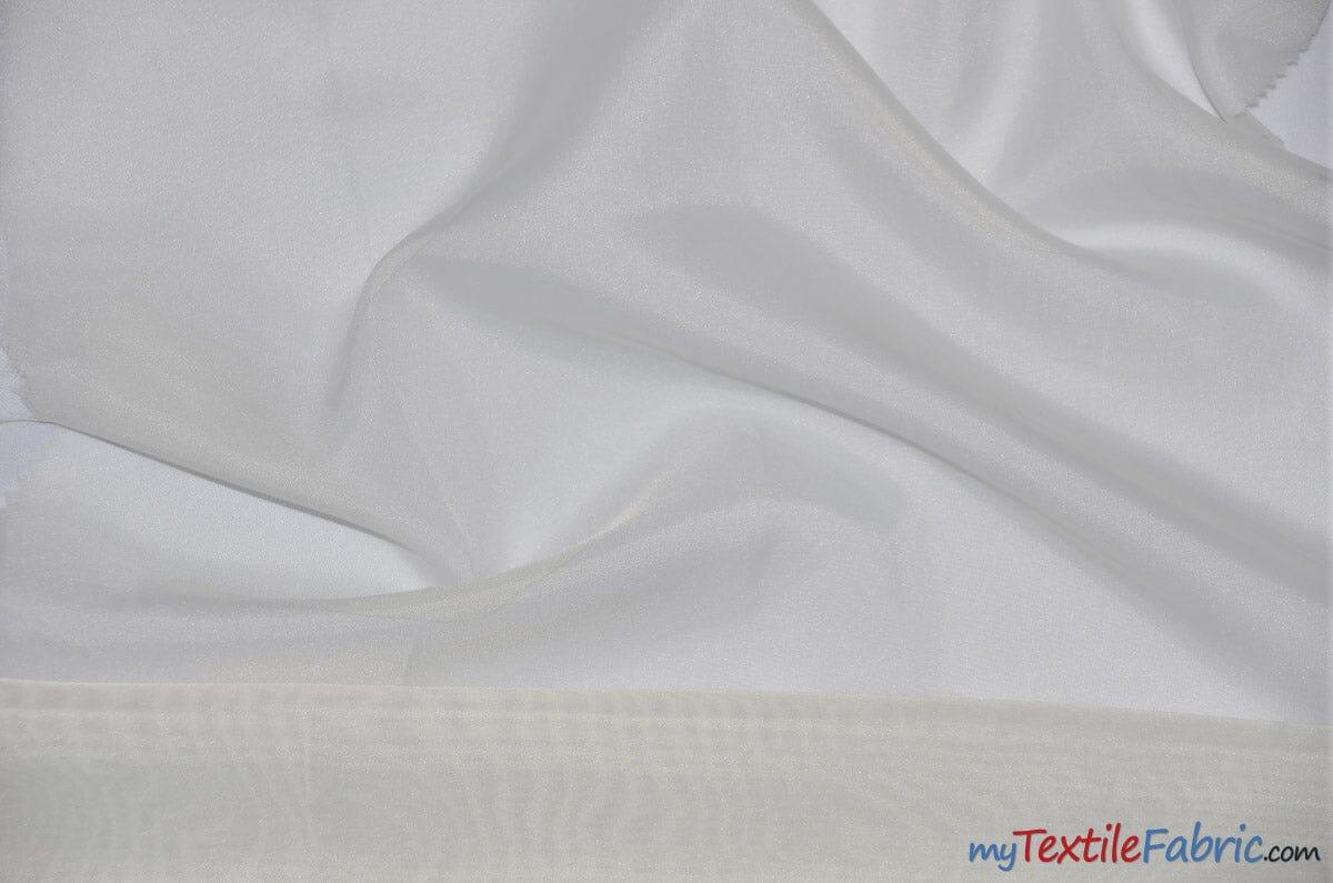 Batiste Slub Sheer Voile Polyester Fabric - Sheer Slub Texture, 118/120" Width (Wholesale Bolt)