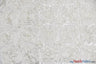 Rosette Satin Polyester Fabric - 3D Satin Floral Embroidery, 52/54" Width (Yards, Bolts, Sample Swatch)
