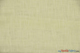 Faux Sheer Linen Polyester Fabric - Semi Sheer, Textured, 108" Wide, Multiple Colors (1 Yard)