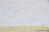 Dahlia Organza Embroidery Polyester Fabric - Embroidered Floral Sheer With Sequins Embellishment, 54" Width (1 Yard)