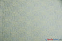 Giselle Floral Lace Polyester Spandex Fabric - Sheer Vintage Stretch Lace, 58/60" Width, Multiple Colors (1 Yard)