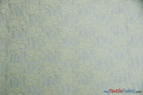 Giselle Floral Lace Polyester Spandex Fabric - Sheer Vintage Stretch Lace, 58/60" Width, Multiple Colors (1 Yard)