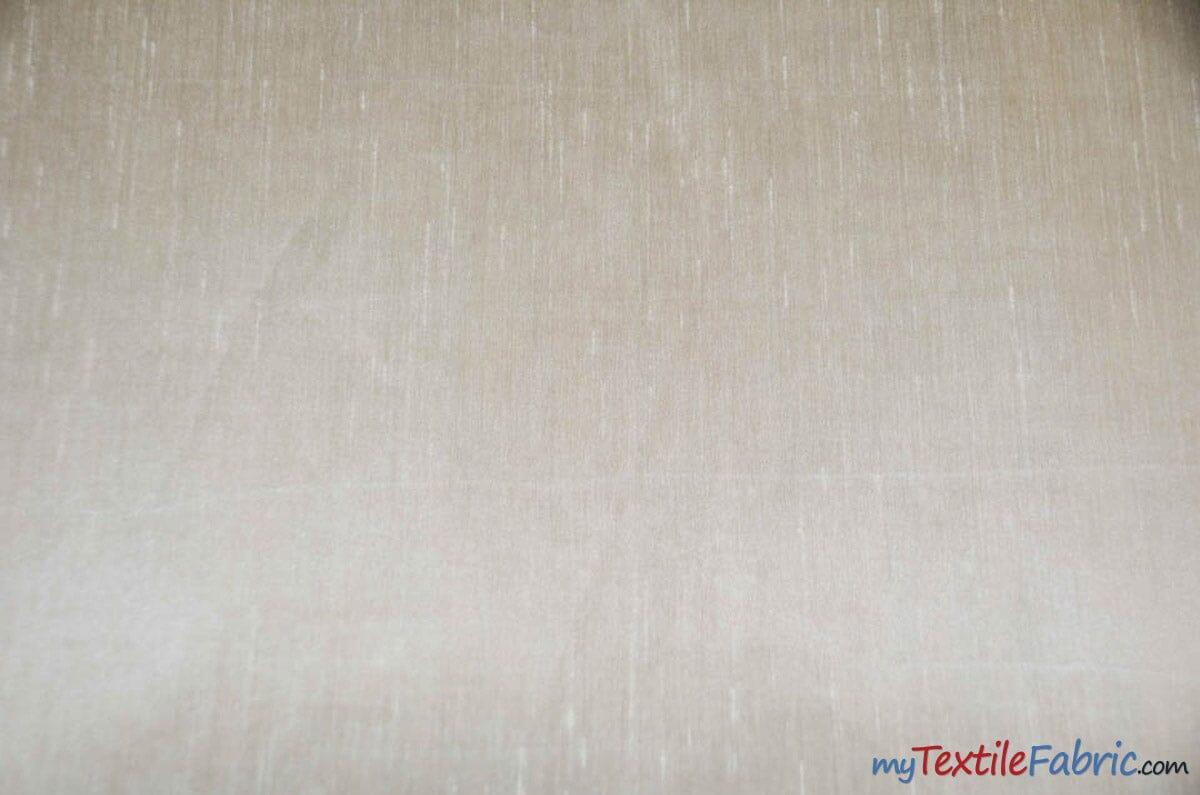 IFR Extra Wide Dupioni Silk 100 Percent Polyester Faux Dupioni Fabric - Multiple Colors, 120" Wide (1 Yard)