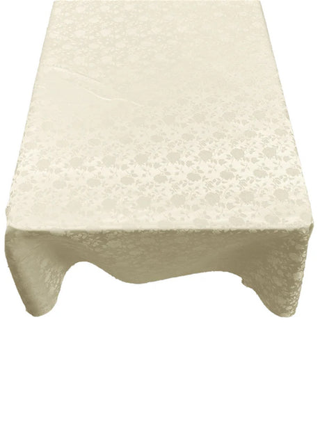 Roses Jacquard Satin Fabric - Rose Pattern, 60" X 108" (1 Piece)