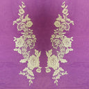 Beaded Corded Floral Lace Applique