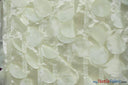 Petal Taffeta Polyester Fabric - Round Petal Texture, 57" Width, Multiple Colors (1 Yard)