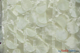 Petal Taffeta Polyester Fabric - Round Petal Texture, 57" Width, Multiple Colors (1 Yard)