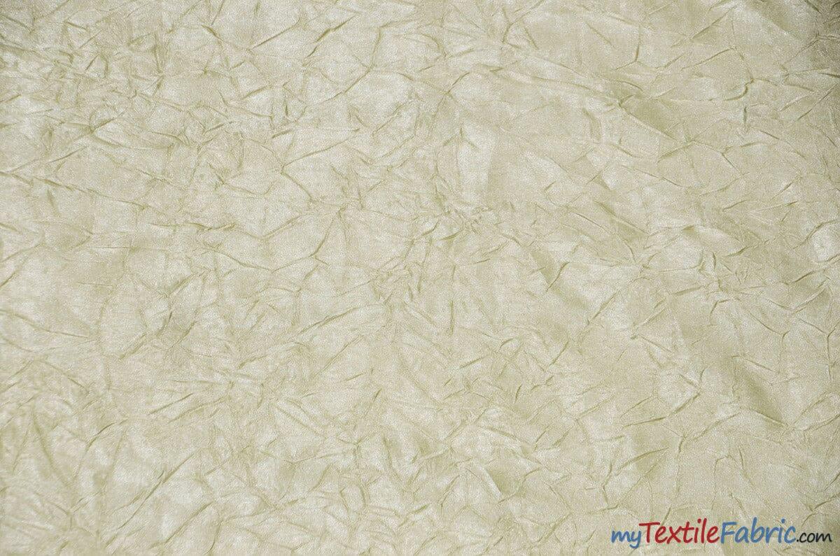 Silky Crush Satin Polyester Fabric - Crushed Charmeuse Satin, Multiple Colors, 54" Width (1 Yard)