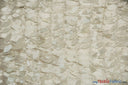Leaf Taffeta Polyester Fabric - Leaf Applique, Solid, 57" Width (1 Yard)