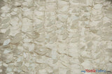 Leaf Taffeta Polyester Fabric - Leaf Applique, Solid, 57" Width (1 Yard)