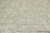 Pinwheel Button Taffeta Polyester Fabric - Pinwheel Button Texture, 48" Wide, Multiple Colors (1 Yard)