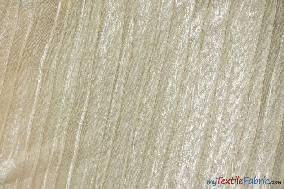 Italian Crush Satin Polyester Fabric - Solid Multiple Colors, 108" Width (1 Yard)