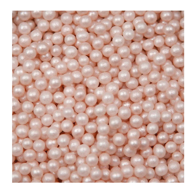 Ivory Pink Sugar Pearls Decoration Balls, 2mm, 8 Ounce