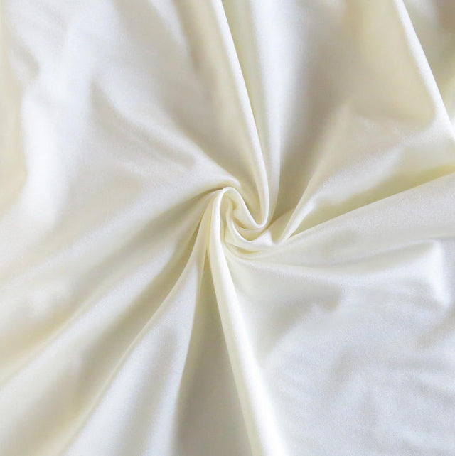 Swim Knit Nylon Spandex Tricot Ivory Solid