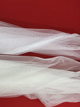 English Net Polyester Fabric - Ivory Mesh, 59/60" Width (1 Yard)