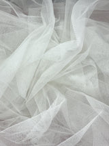 English Net Polyester Fabric - Ivory Mesh, 59/60" Width (1 Yard)