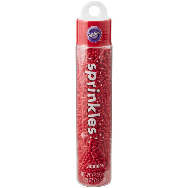 Wilton Red Jimmies Sprinkles Pouch – 1.4 oz.