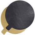 Round 4" Black and Gold Reversible Cake Boards – 50 Count Waxed Corrugated