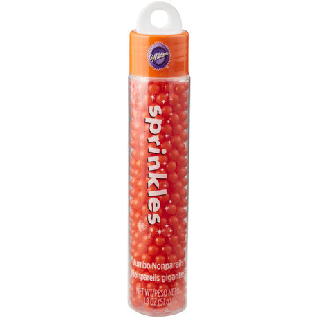 Wilton Orange Jumbo Nonpareils Sprinkles – 1.8 oz.