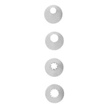 Wilton Standard Large Round and Star Piping Tip Set, 4-Count (Tips #10, 12, 21, 32)