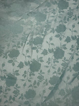 Aqua Jacquard Satin Fabric - Aqua, Reversible, 58"-60" Width (1 Yard)