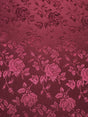 Burgundy Jacquard Satin Fabric - Burgundy Reversible, 58"-60" Width (1 Yard)