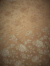 Gold Jacquard Satin Fabric - Gold, Reversible, 58"-60" Width (1 Yard)