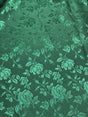 Hunter Green Jacquard Satin Fabric - Hunter Green, Reversible, 58"-60" Width (1 Yard)