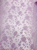 Lavender Jacquard Satin Fabric - Lavender, Reversible, 58"-60" Width (1 Yard)