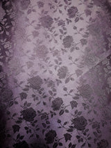 Navy Jacquard Satin Fabric - Navy, Reversible, 58"-60" Width (1 Yard)