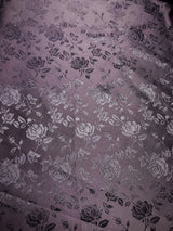 Navy Jacquard Satin Fabric - Navy, Reversible, 58"-60" Width (1 Yard)