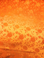 Orange Jacquard Satin Fabric - Orange, Reversible, 58"-60" Width (1 Yard)