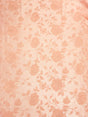 Peach Jacquard Satin Polyester Fabric - Peach, Reversible, 58"-60" Width (1 Yard)